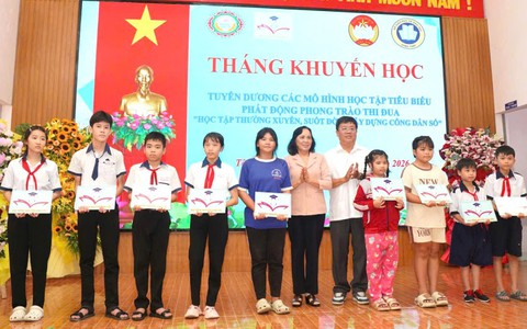 Đồng Tháp thực hiện "Tháng khuyến học 2026" với hơn 4,4 tỷ đồng dành cho học sinh nghèo vào năm học mới