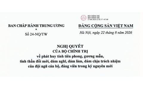 Nghị quyết 24-NQ/TW của Bộ Chính trị: Chuyển đổi tư duy đảng viên sang kiến tạo, hành động