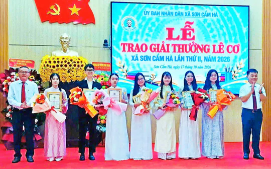 Xã Sơn Cẩm Hà, Đà Nẵng trao Giải thưởng Lê Cơ lần thứ II, năm 2026