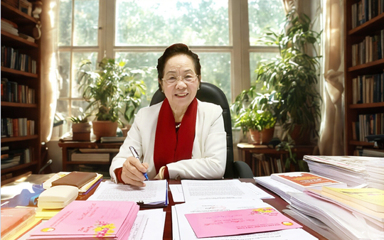 GS.TS Nguyễn Thị Doan: 28 triệu hội viên Hội Khuyến học Việt Nam phải tiên phong đổi mới tư duy về "Khuyến học xanh"