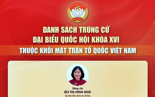 Các đại biểu Quốc hội khóa XVI thuộc khối Mặt trận Tổ quốc Việt Nam
