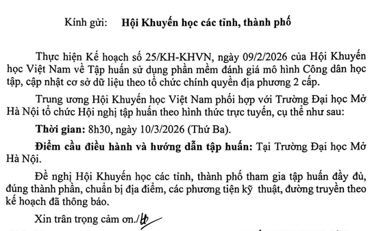 Hội Khuyến học Việt Nam tập huấn đánh giá mô hình Công dân học tập quy mô toàn quốc