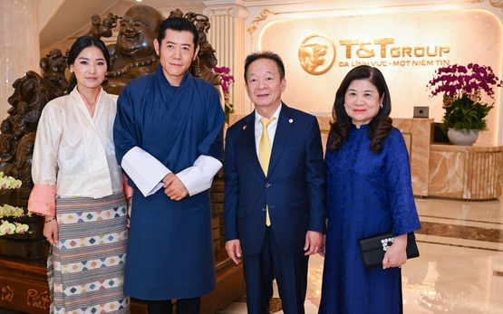 Quốc vương Bhutan và Hoàng hậu tới thăm Tập đoàn T&T Group